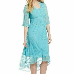 REBA Camilla Turquoise Dress Size Small NWT